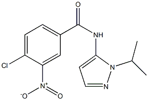  4-chloro-3-nitro-N-[1-(propan-2-yl)-1H-pyrazol-5-yl]benzamide