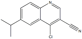 4-chloro-6-(propan-2-yl)quinoline-3-carbonitrile