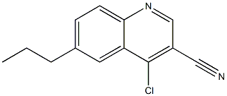 4-chloro-6-propylquinoline-3-carbonitrile Structure