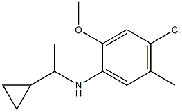 4-chloro-N-(1-cyclopropylethyl)-2-methoxy-5-methylaniline