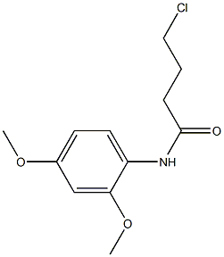 4-chloro-N-(2,4-dimethoxyphenyl)butanamide,,结构式