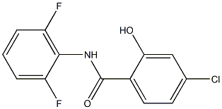 4-chloro-N-(2,6-difluorophenyl)-2-hydroxybenzamide 结构式