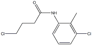 4-chloro-N-(3-chloro-2-methylphenyl)butanamide 化学構造式