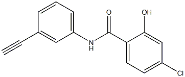 4-chloro-N-(3-ethynylphenyl)-2-hydroxybenzamide Struktur