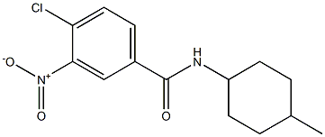 4-chloro-N-(4-methylcyclohexyl)-3-nitrobenzamide 结构式