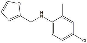 4-chloro-N-(furan-2-ylmethyl)-2-methylaniline,,结构式