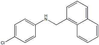 4-chloro-N-(naphthalen-1-ylmethyl)aniline Structure