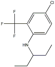 4-chloro-N-(pentan-3-yl)-2-(trifluoromethyl)aniline Structure