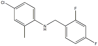 4-chloro-N-[(2,4-difluorophenyl)methyl]-2-methylaniline Structure