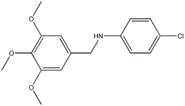  4-chloro-N-[(3,4,5-trimethoxyphenyl)methyl]aniline