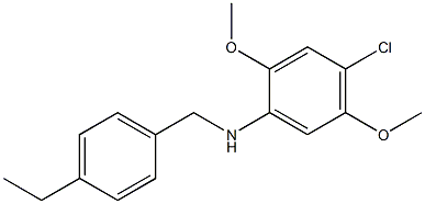  4-chloro-N-[(4-ethylphenyl)methyl]-2,5-dimethoxyaniline