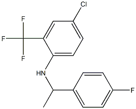 4-chloro-N-[1-(4-fluorophenyl)ethyl]-2-(trifluoromethyl)aniline