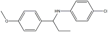 4-chloro-N-[1-(4-methoxyphenyl)propyl]aniline