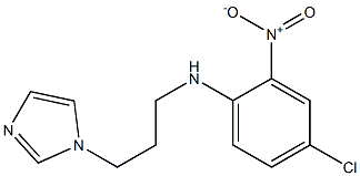 4-chloro-N-[3-(1H-imidazol-1-yl)propyl]-2-nitroaniline 结构式