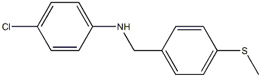 4-chloro-N-{[4-(methylsulfanyl)phenyl]methyl}aniline Struktur