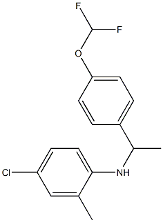 4-chloro-N-{1-[4-(difluoromethoxy)phenyl]ethyl}-2-methylaniline