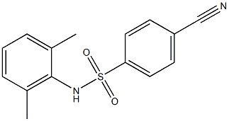 4-cyano-N-(2,6-dimethylphenyl)benzenesulfonamide Struktur