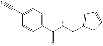 4-cyano-N-(2-furylmethyl)benzamide Struktur