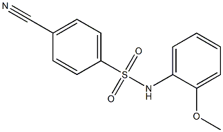 4-cyano-N-(2-methoxyphenyl)benzenesulfonamide Struktur