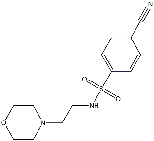 4-cyano-N-(2-morpholin-4-ylethyl)benzenesulfonamide