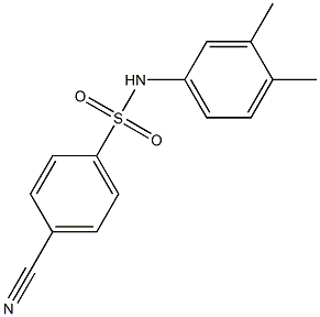 4-cyano-N-(3,4-dimethylphenyl)benzene-1-sulfonamide