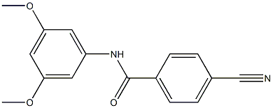 4-cyano-N-(3,5-dimethoxyphenyl)benzamide,,结构式