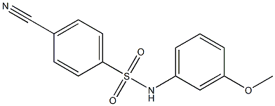 4-cyano-N-(3-methoxyphenyl)benzenesulfonamide Struktur