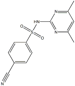  4-cyano-N-(4,6-dimethylpyrimidin-2-yl)benzene-1-sulfonamide