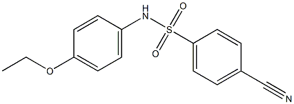 4-cyano-N-(4-ethoxyphenyl)benzene-1-sulfonamide 结构式