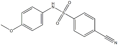 4-cyano-N-(4-methoxyphenyl)benzenesulfonamide Structure