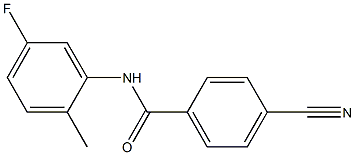 4-cyano-N-(5-fluoro-2-methylphenyl)benzamide Struktur
