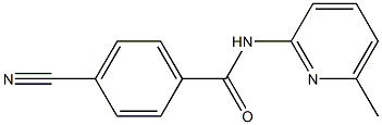 4-cyano-N-(6-methylpyridin-2-yl)benzamide Struktur