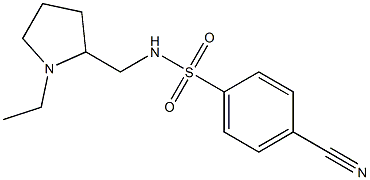 4-cyano-N-[(1-ethylpyrrolidin-2-yl)methyl]benzenesulfonamide|