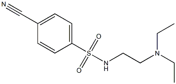 4-cyano-N-[2-(diethylamino)ethyl]benzenesulfonamide