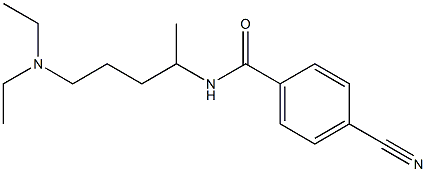 4-cyano-N-[4-(diethylamino)-1-methylbutyl]benzamide