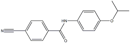 4-cyano-N-[4-(propan-2-yloxy)phenyl]benzamide Struktur