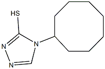 4-cyclooctyl-4H-1,2,4-triazole-3-thiol,,结构式
