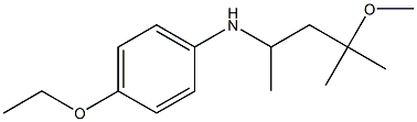 4-ethoxy-N-(4-methoxy-4-methylpentan-2-yl)aniline 结构式