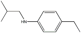 4-ethyl-N-(2-methylpropyl)aniline,,结构式