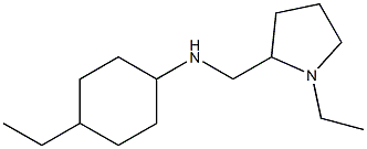 4-ethyl-N-[(1-ethylpyrrolidin-2-yl)methyl]cyclohexan-1-amine 结构式