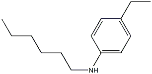4-ethyl-N-hexylaniline Struktur