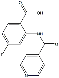 4-fluoro-2-(isonicotinoylamino)benzoic acid|