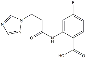 4-fluoro-2-[3-(1H-1,2,4-triazol-1-yl)propanamido]benzoic acid