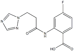  4-fluoro-2-[3-(1H-1,2,4-triazol-1-yl)propanamido]benzoic acid