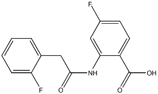 4-fluoro-2-{[(2-fluorophenyl)acetyl]amino}benzoic acid