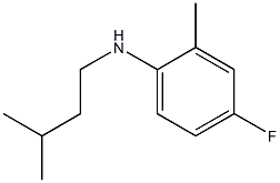 4-fluoro-2-methyl-N-(3-methylbutyl)aniline 结构式