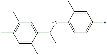 4-fluoro-2-methyl-N-[1-(2,4,5-trimethylphenyl)ethyl]aniline