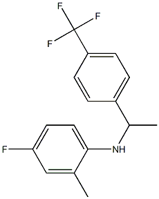  4-fluoro-2-methyl-N-{1-[4-(trifluoromethyl)phenyl]ethyl}aniline