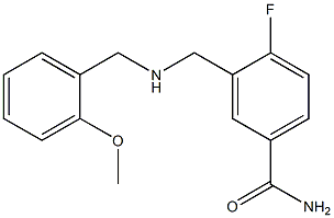 4-fluoro-3-({[(2-methoxyphenyl)methyl]amino}methyl)benzamide Structure