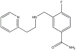 4-fluoro-3-({[2-(pyridin-2-yl)ethyl]amino}methyl)benzamide